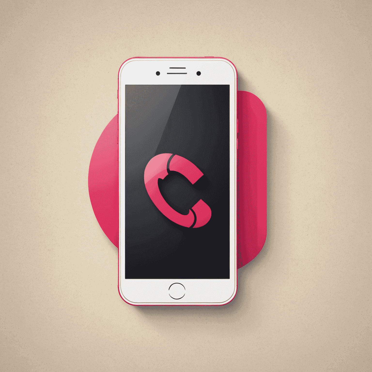 mobipolo logo featuring a stylized mobile phone with red and pink accents